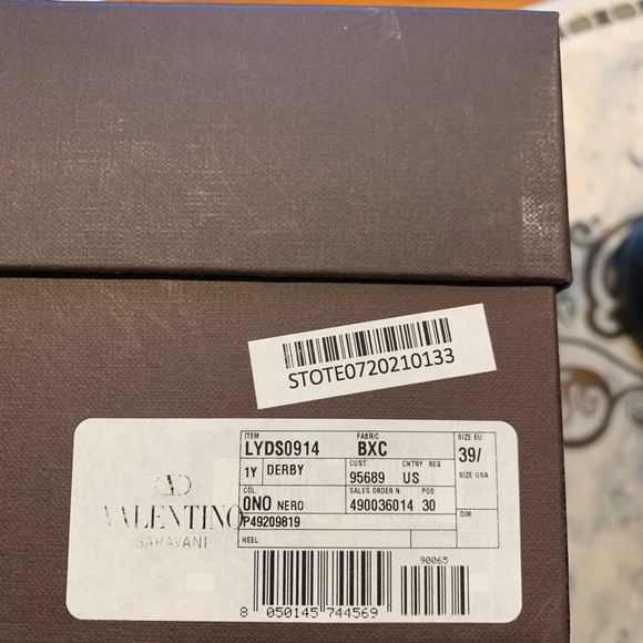 Valentino Derby black shoes, 7.5 US - Picture 5 of 12